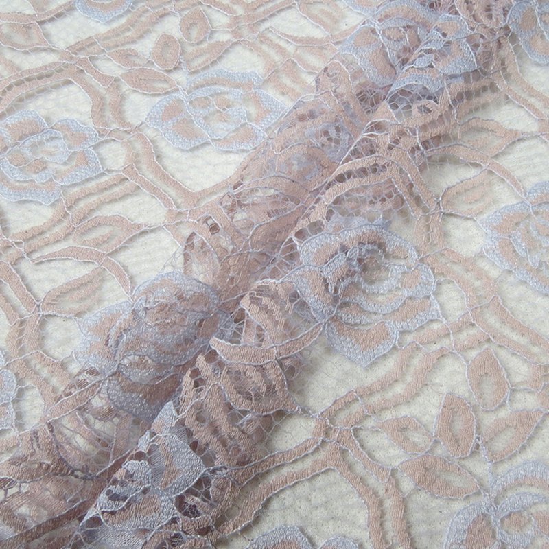Lace Fabric Rose Dress Nylon for Women's Wear Wholesale Supplier 9